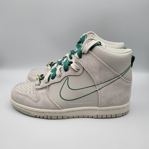 NEW 4.5 Youth | 6 Women Nike Dunk High SE Light Bone Sail First Use DD0733-001 - Picture 4 of 10
